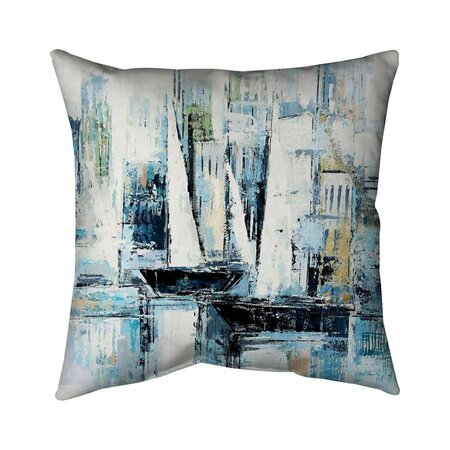BEGIN HOME DECOR 20 x 20 in. Industrial Style Boats-Double Sided Print Indoor Pillow 5541-2020-CO7